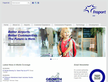 Tablet Screenshot of fraport-usa.com